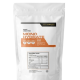 White resealable pouch labeled '100% Creatine Monohydrate' with nutrition facts on the front (GoldHealth Nutrition).