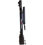 Vertical black ProAction fitness device with a padded handheld grip attached to a base.