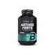 Black bottle of BioTechUSA Arthro Forte food supplement with teal label and a large blue 'B' logo on the front.