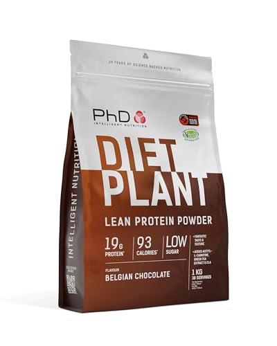 phd PHD Diet Plant Lean Protein Powder bag in Belgian Chocolate flavor (1 kg).
